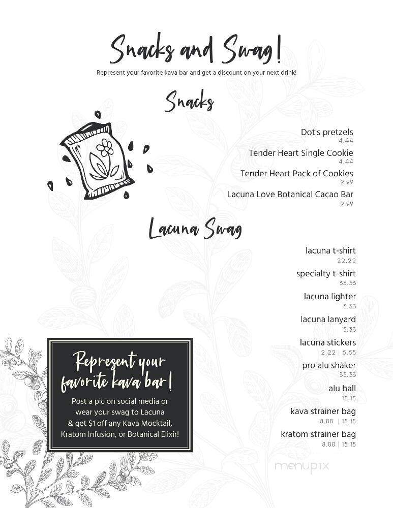 Lacuna Kava Bar - Phoenix, AZ menu_pic