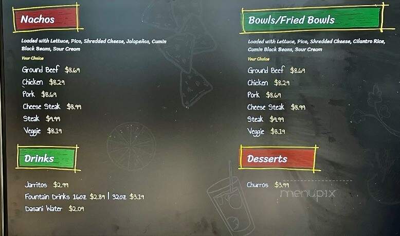 Hola Taco - Downingtown, PA menu_pic