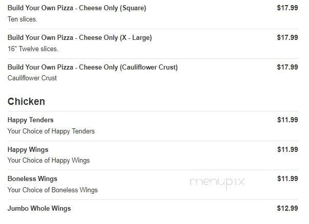 Happy's Pizza - Fraser, MI menu_pic