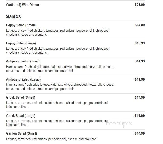 Happy's Pizza - Fraser, MI menu_pic