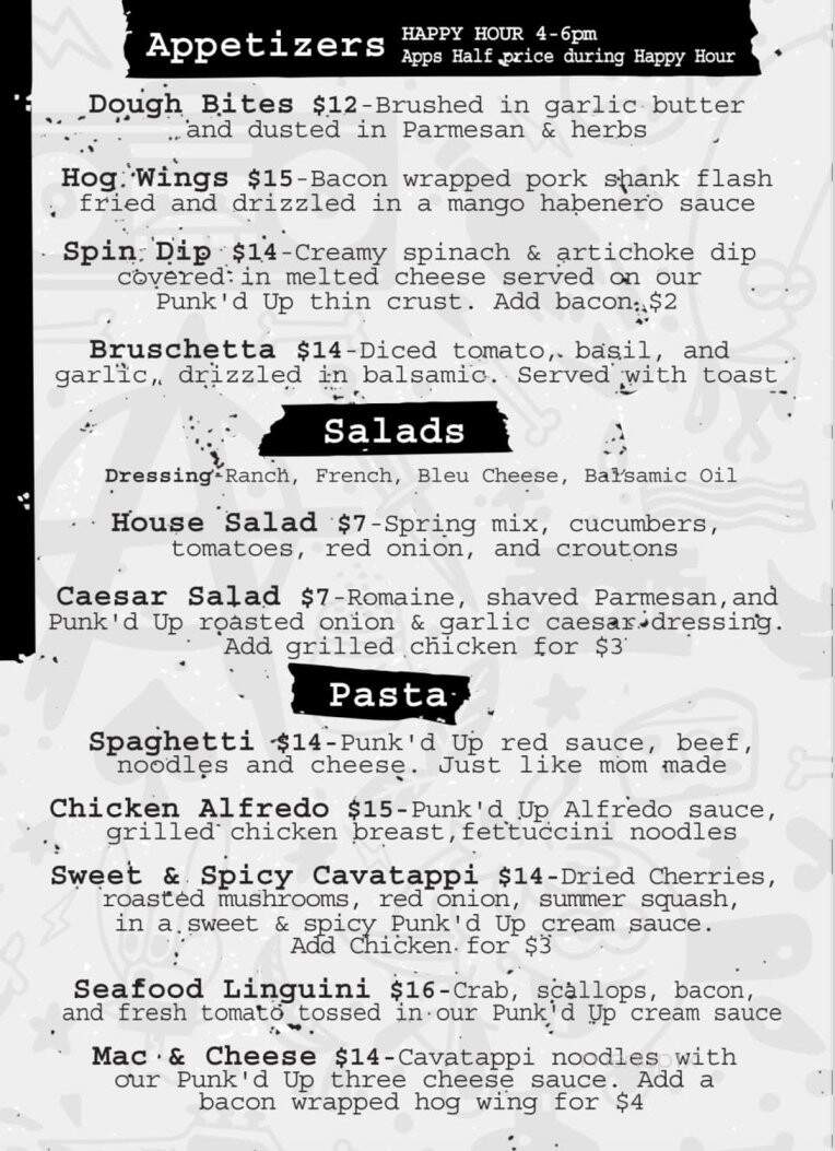 Punk Chef Pizza - Moorhead, MN menu_pic
