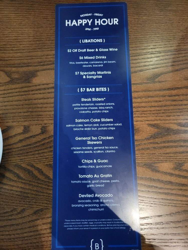 Burton's Grill & Bar - Gaithersburg, MD menu_pic