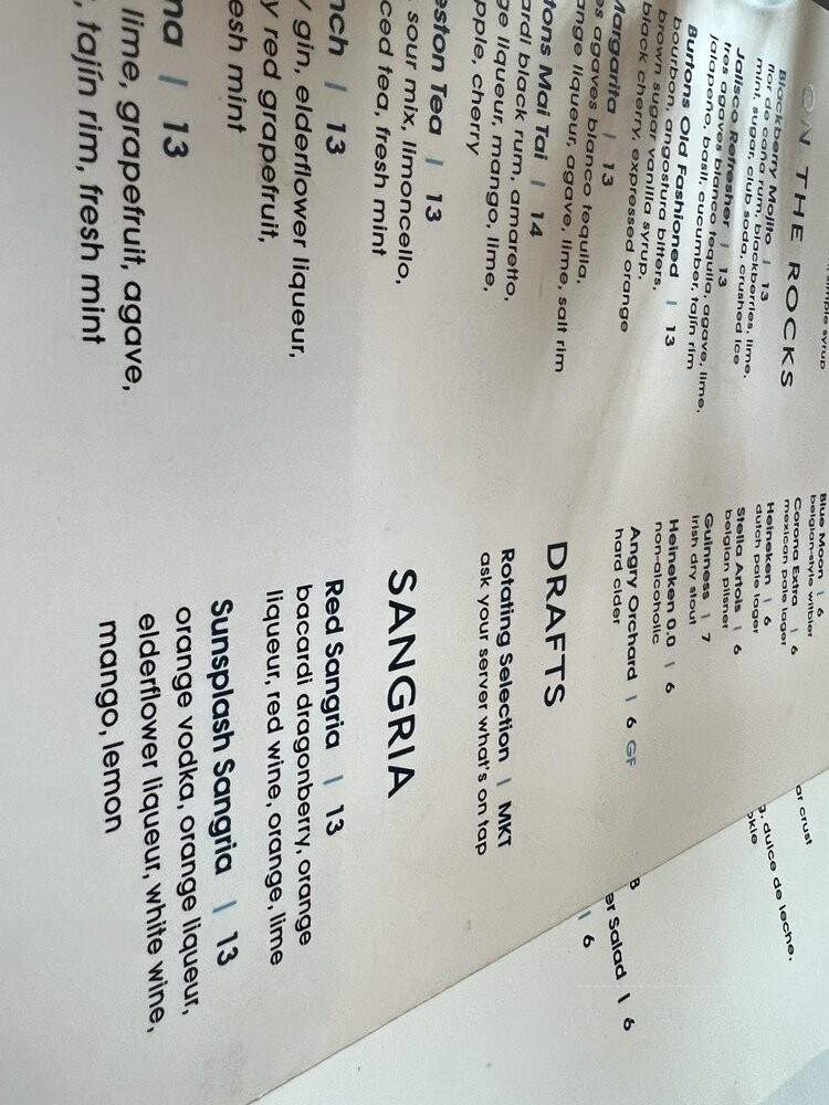 Burton's Grill & Bar - Gaithersburg, MD menu_pic