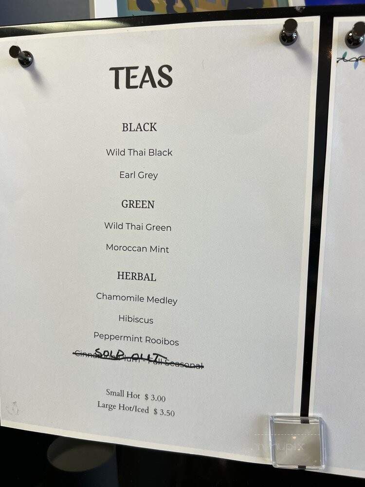 Be Known Coffee - Little River, SC menu_pic