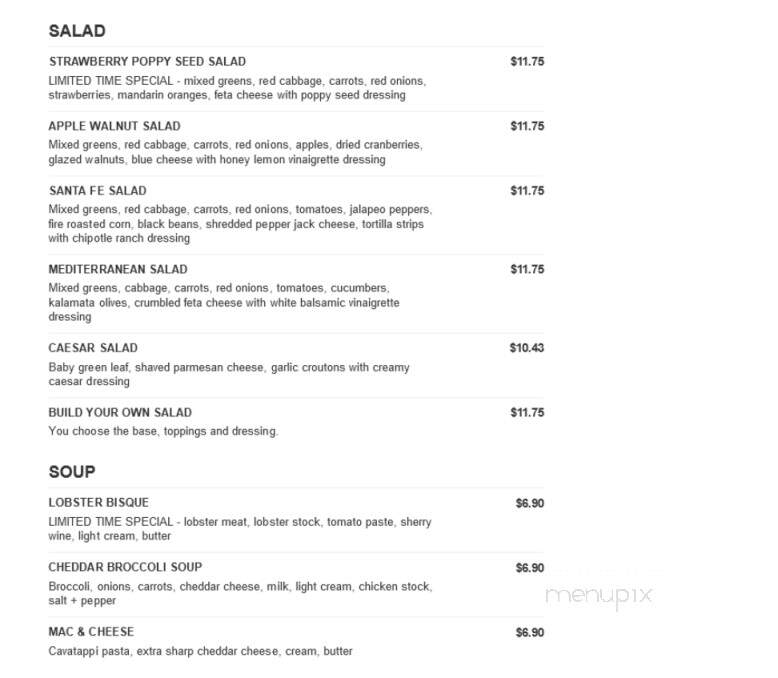 Hot Table - Westfield, MA menu_pic