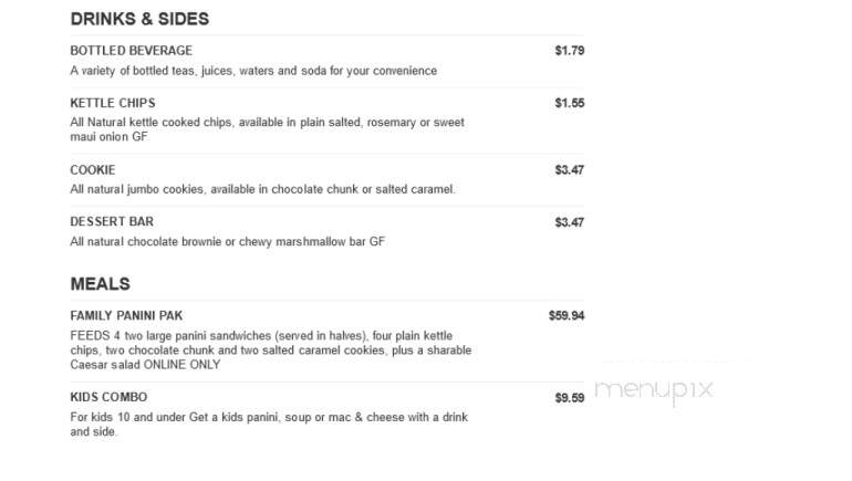 Hot Table - Westfield, MA menu_pic