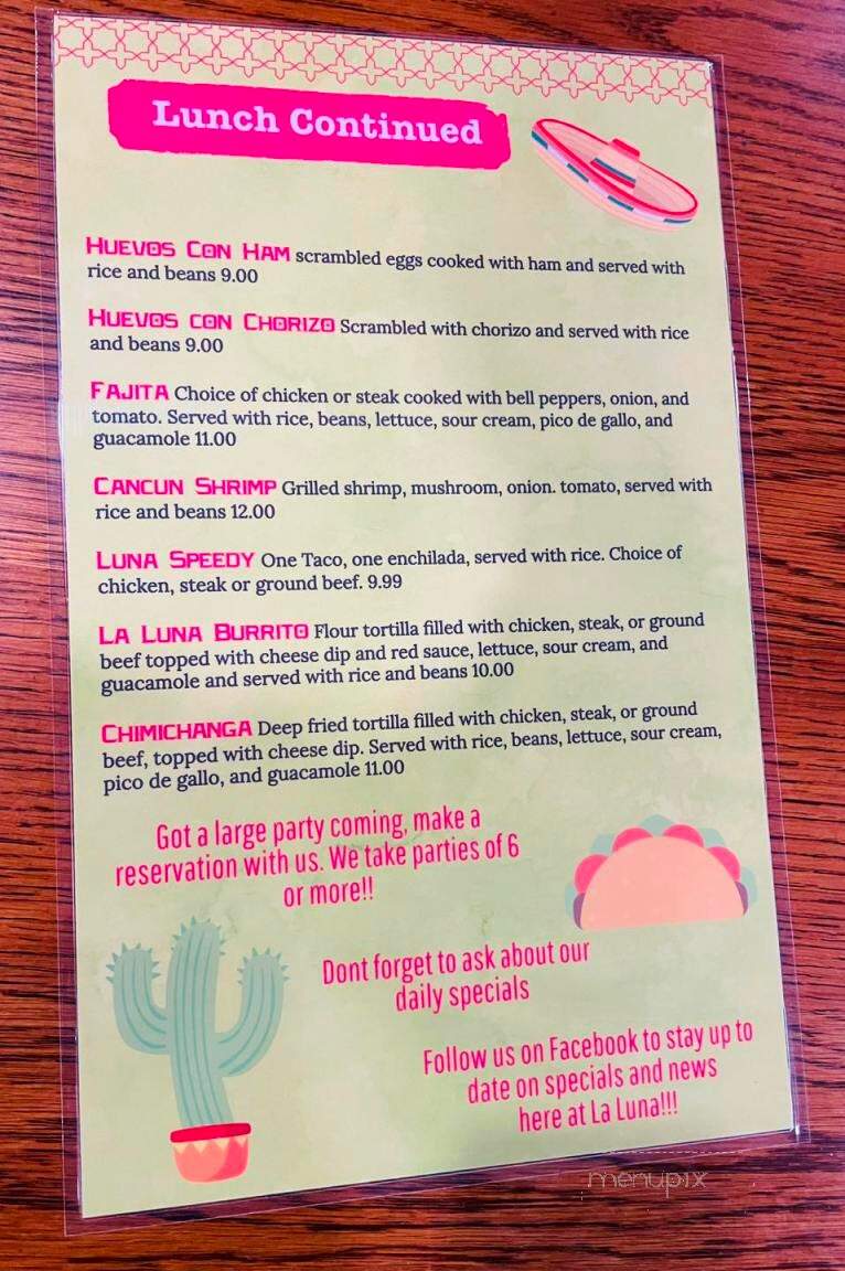 La Luna Mexican Restaurant - Mattoon, IL