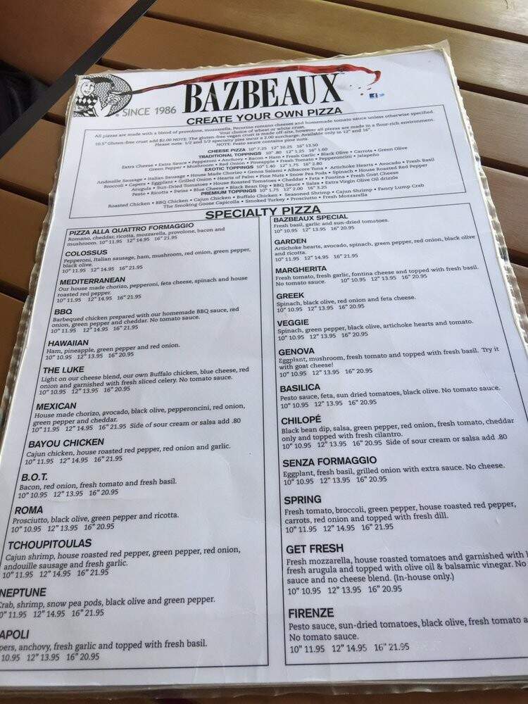 Bazbeaux Pizza - Carmel, IN