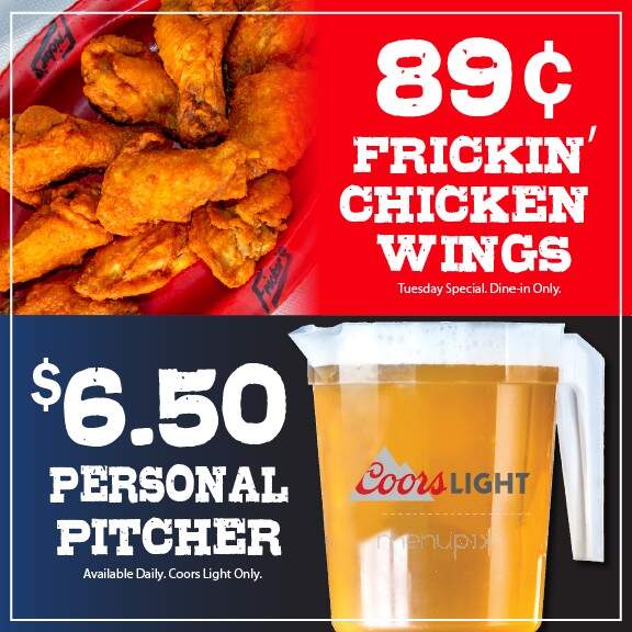 Fricker's - Richmond, IN menu_pic