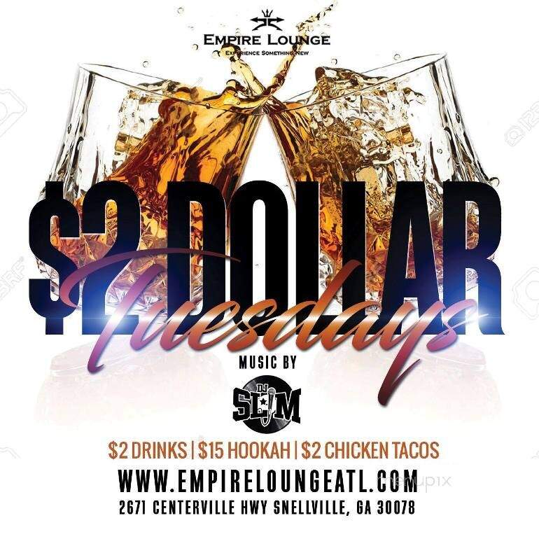 Empire Lounge - Snellville, GA menu_pic