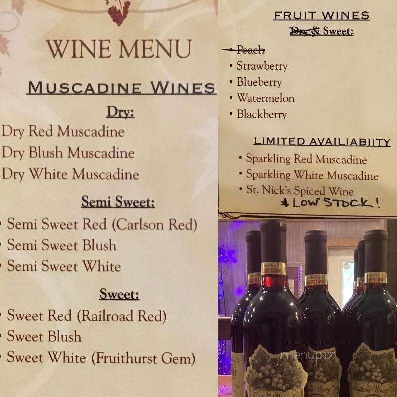 The Fruithurst Winery Co - Fruihurst, AL menu_pic