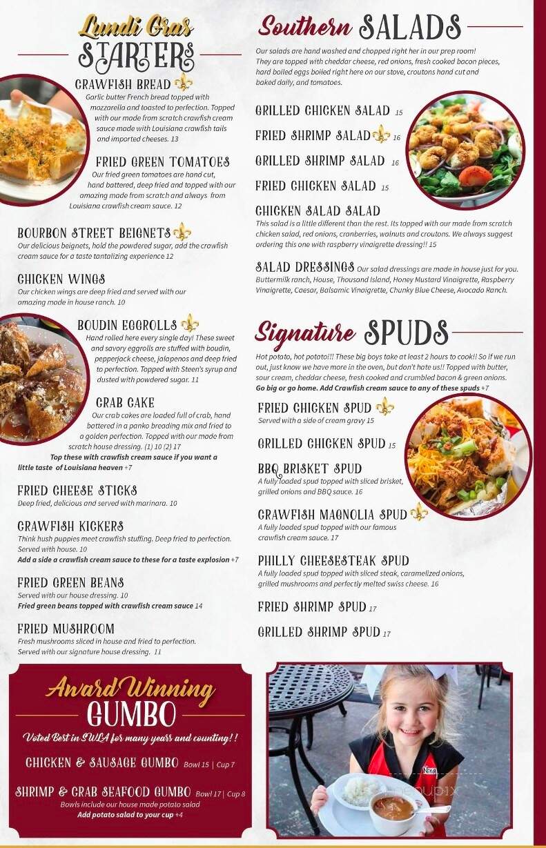 Nina-P's Cafe - Lake Charles, LA menu_pic