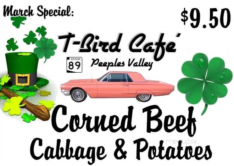 T Bird Cafe - Peeples Valley, AZ menu_pic