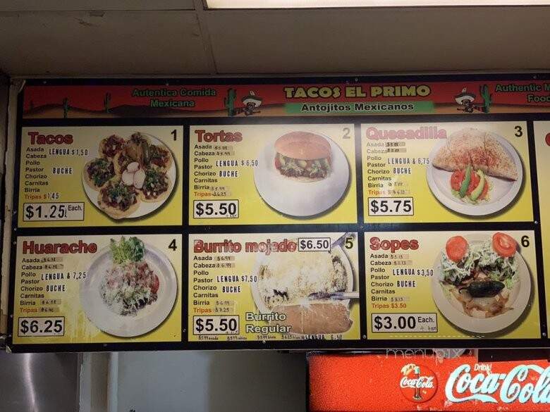 Tacos El Primo - Bloomington, CA