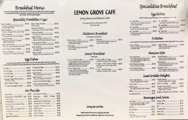 Lemon Grove Cafe - Lemon Grove, CA