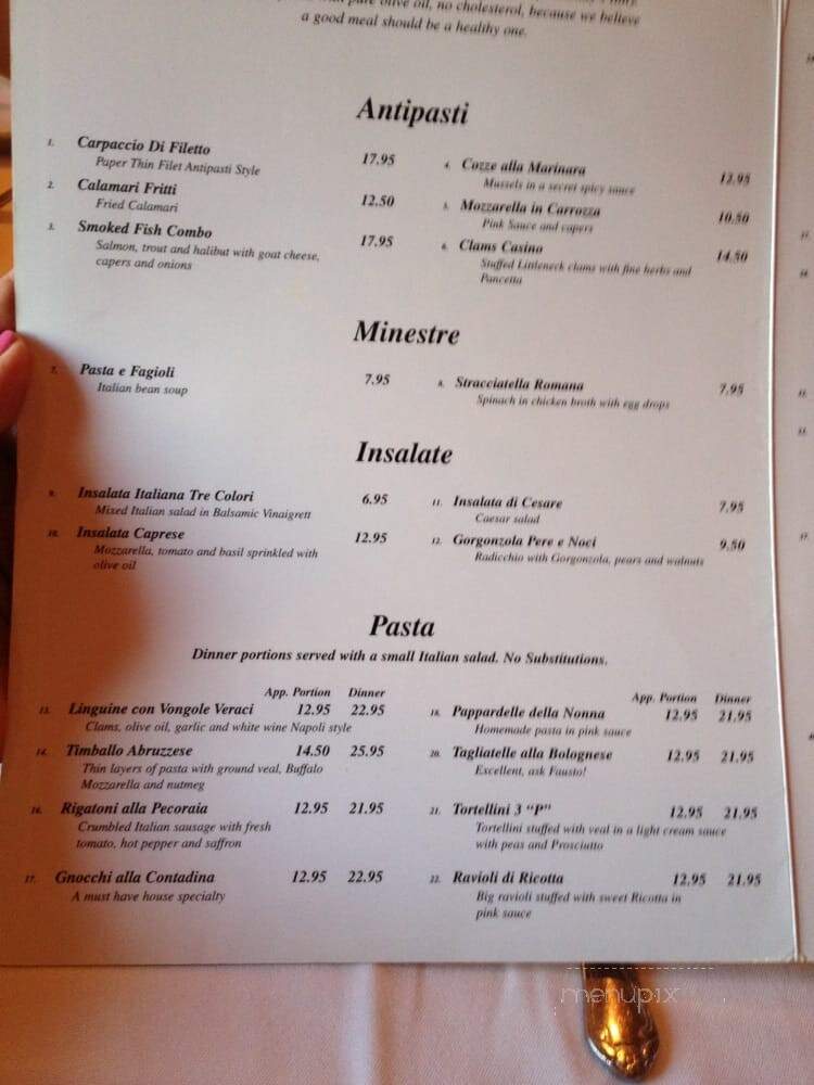 Ristorante Antipasti - Ocean City, MD menu_pic