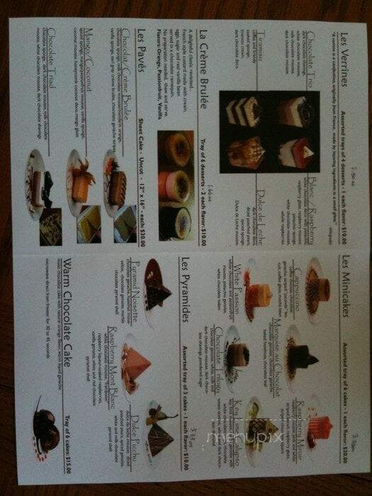 French Patisserie - Pacifica, CA menu_pic