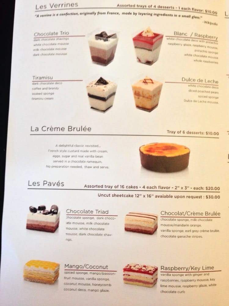 French Patisserie - Pacifica, CA menu_pic