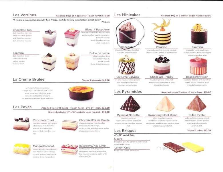 French Patisserie - Pacifica, CA menu_pic
