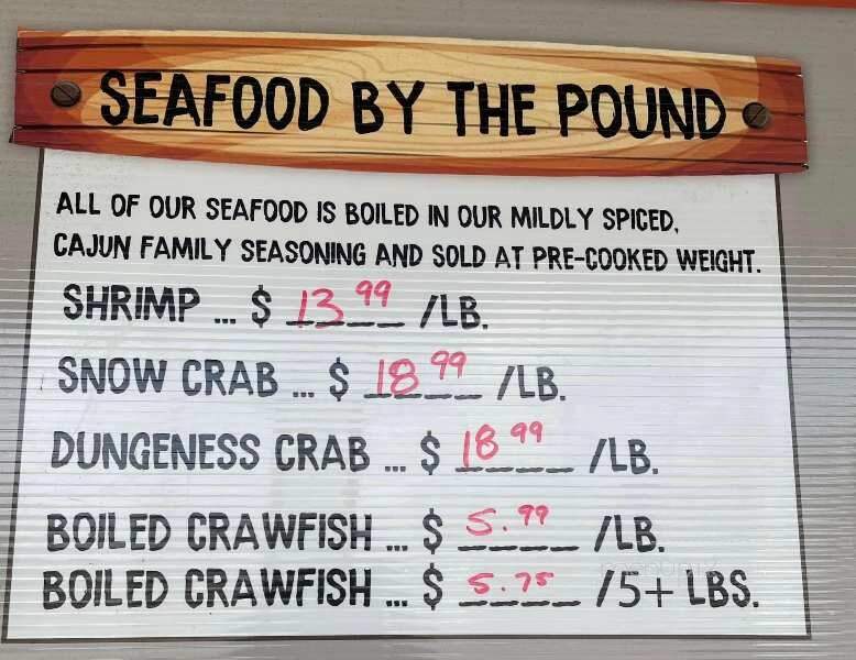 T'Beaux's Crawfish & Catering - Clinton, MS menu_pic