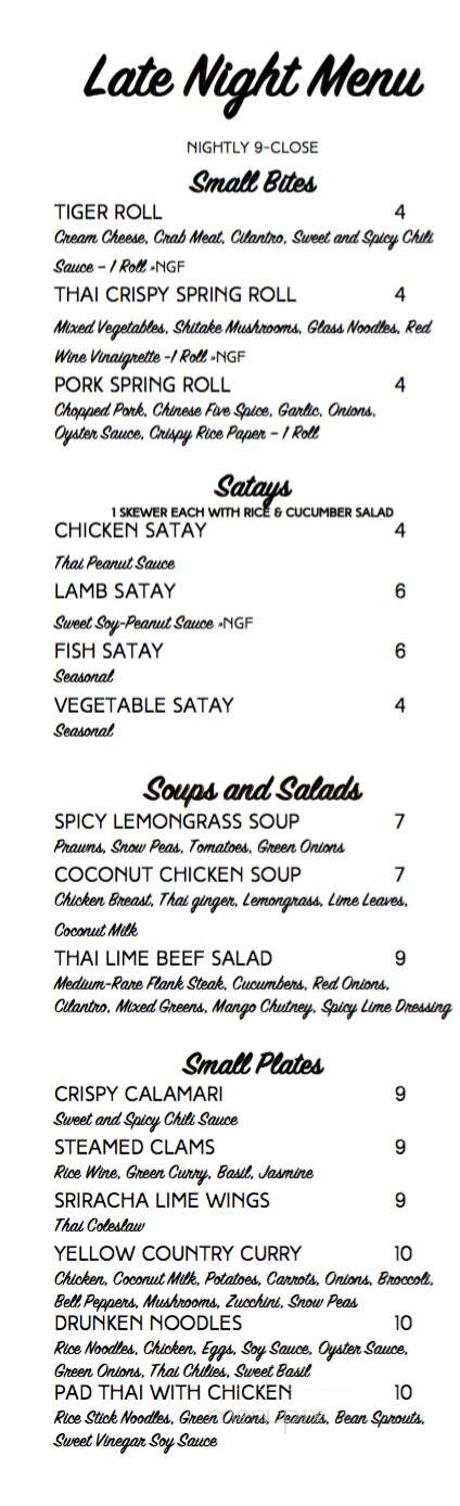 Thai Pepper - Ashland, OR menu_pic