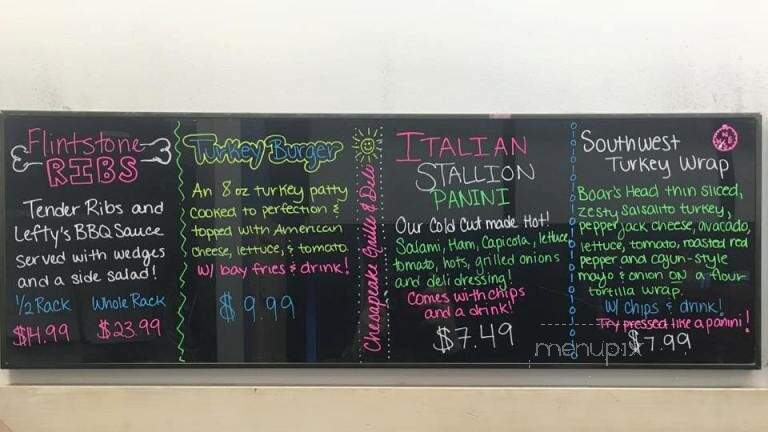 Chesapeake Grille Deli - Bowie, MD menu_pic