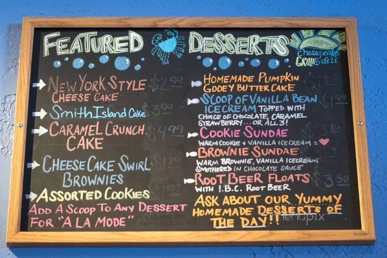 Chesapeake Grille Deli - Bowie, MD menu_pic