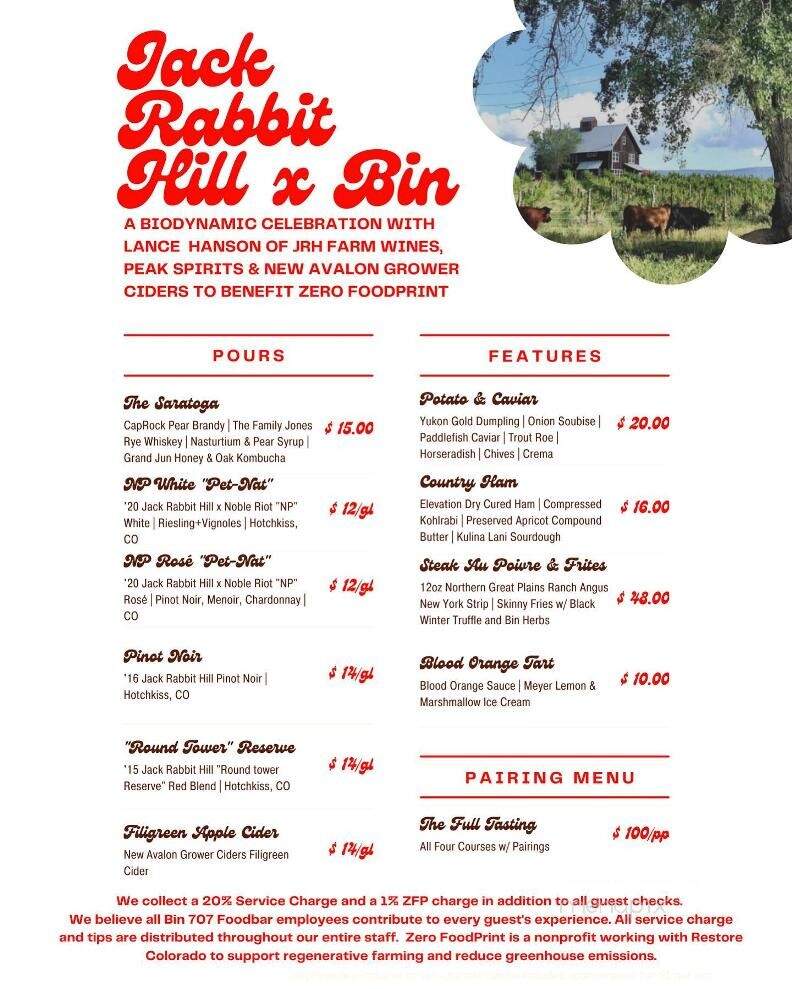 Bin 707 Foodbar - Grand Junction, CO menu_pic