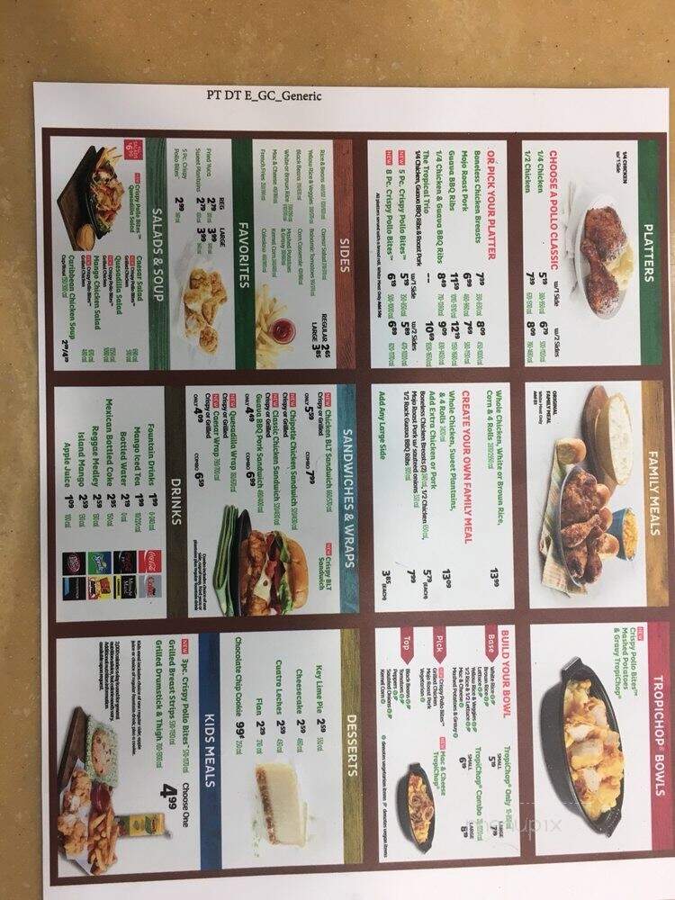 Pollo Tropical - Naples, FL menu_pic