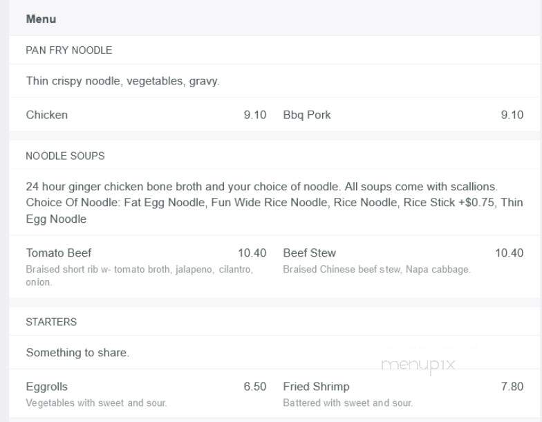 Egg Roll King - Lincoln, NE menu_pic