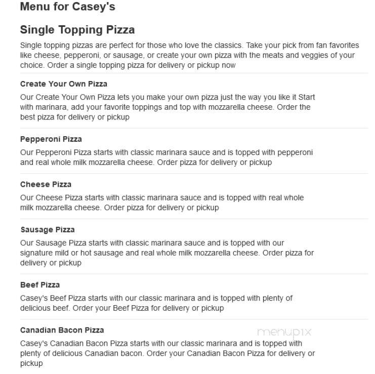 Caseys Carry Out Pizza - Salem, IL