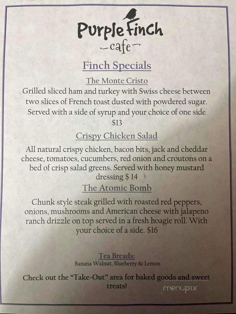 Purple Finch Cafe - Bedford, NH