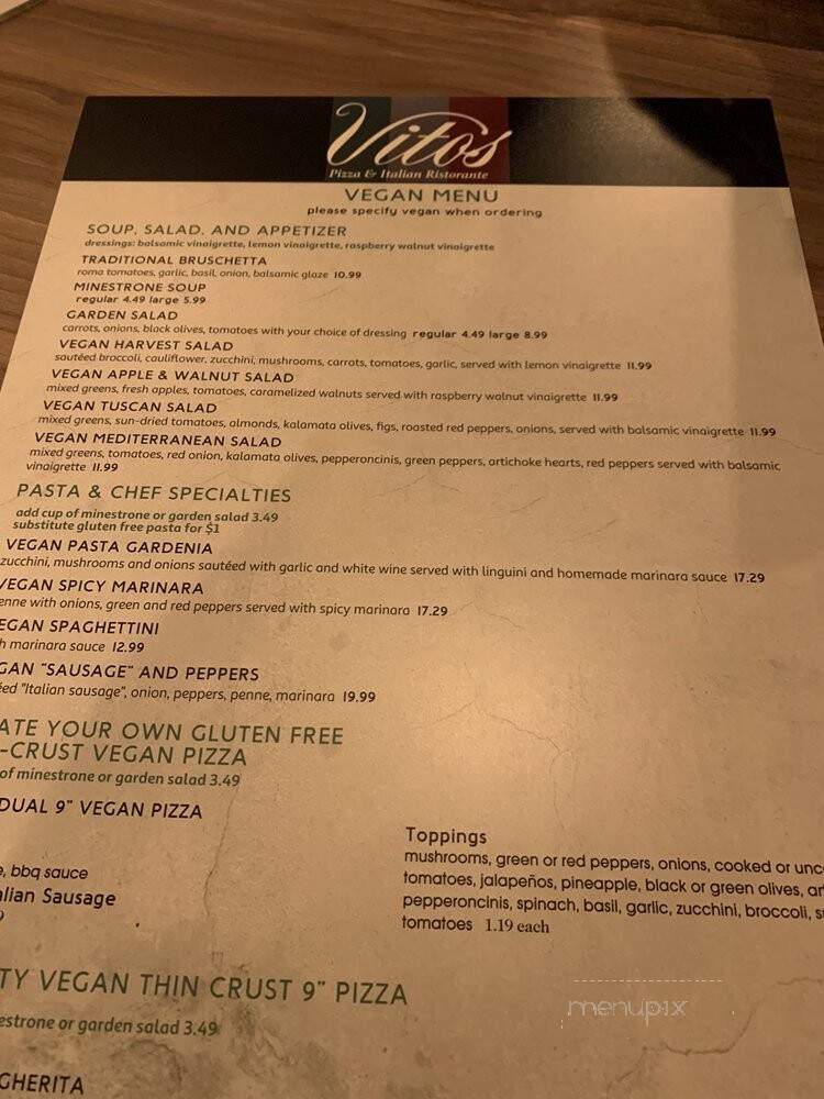 Vito's Pizza Place Ristorante - Scottsdale, AZ