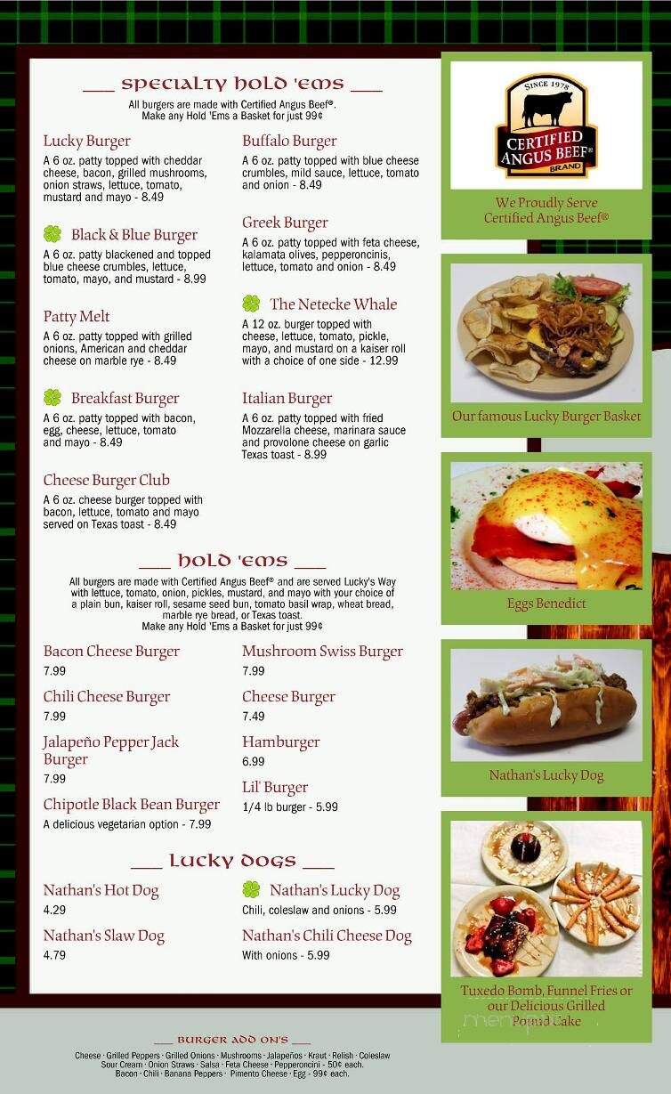 Luckys Burger Shack 7811 Broad River Rd, Irmo, SC - Irmo, SC menu_pic