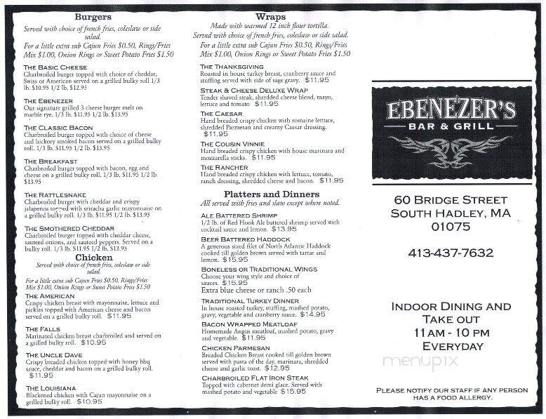 Ebenezer's Bar & Grill - South Hadley, MA