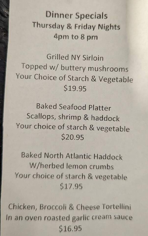 Ebenezer's Bar & Grill - South Hadley, MA menu_pic