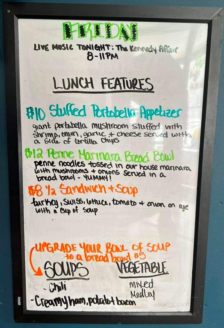 Dock at Bayview - Richland, MI menu_pic