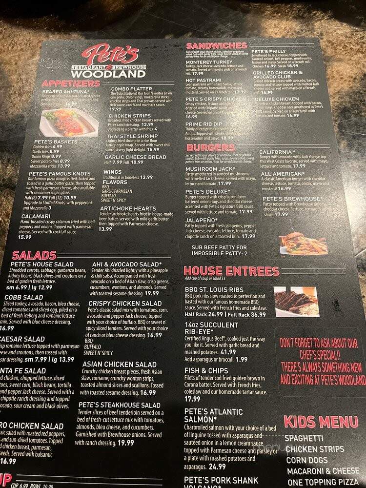 Pete's Restaurant & Brewhouse - Woodland, CA