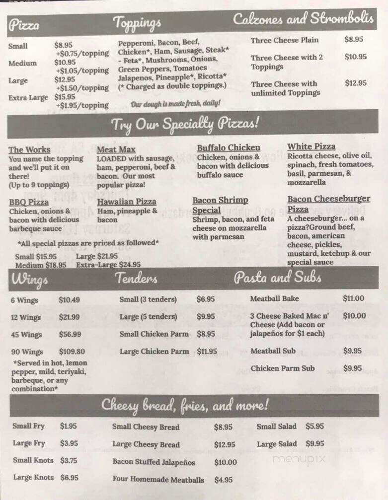 Rocky's Pizza - Auburn, GA menu_pic