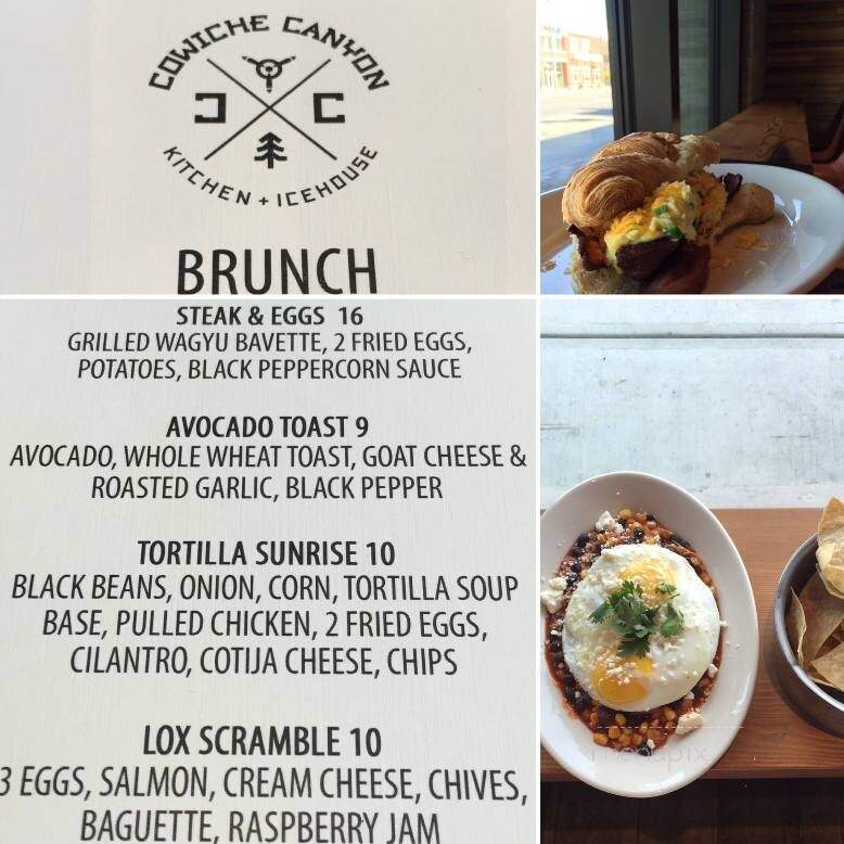 Cowiche Canyon Kitchen and Icehouse - Yakima, WA menu_pic