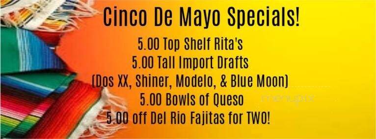 Cafe Del Rio - Mesquite, TX menu_pic