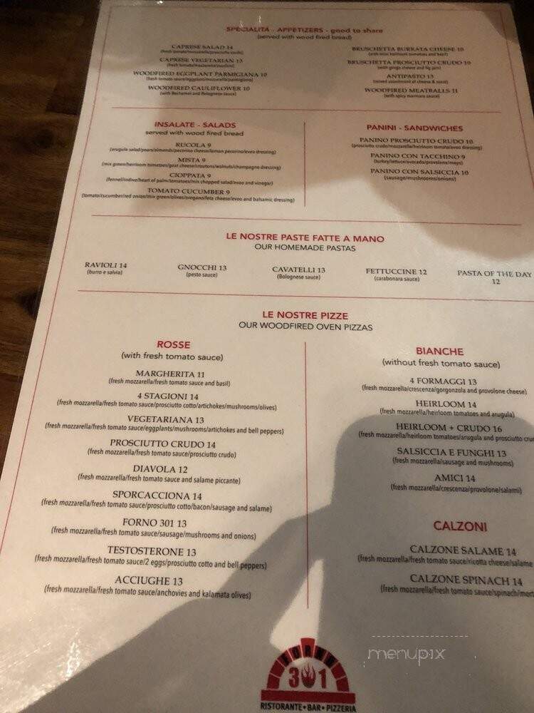 Forno 301 - Phoenix, AZ menu_pic