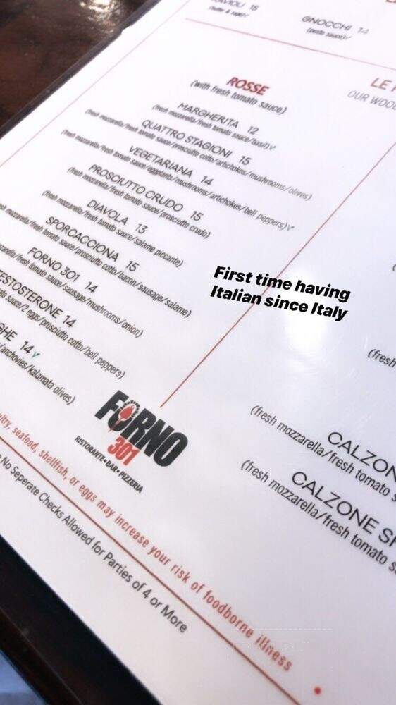 Forno 301 - Phoenix, AZ menu_pic