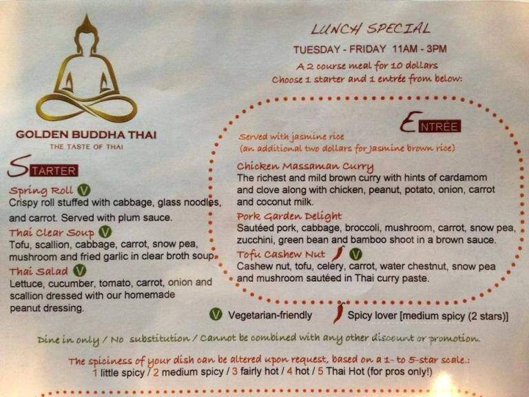 Golden Buddha Thai Cuisine - Fishkill, NY