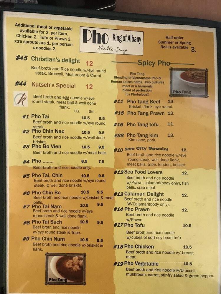Sam's City - Albany, OR menu_pic