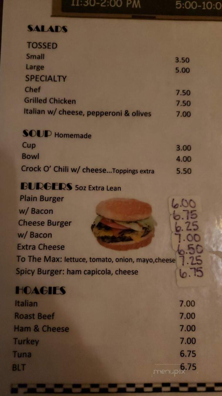 Olde Indian Valley Inn - Souderton, PA menu_pic