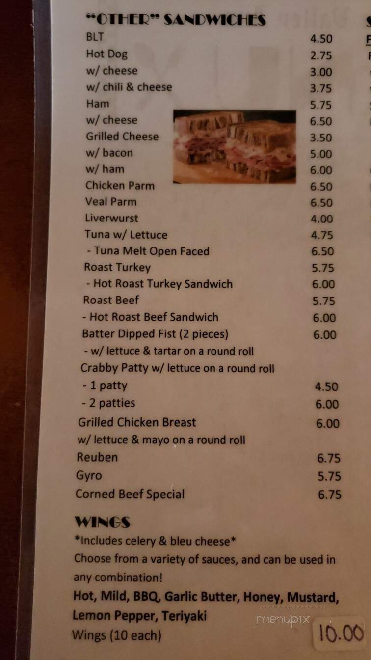 Olde Indian Valley Inn - Souderton, PA menu_pic