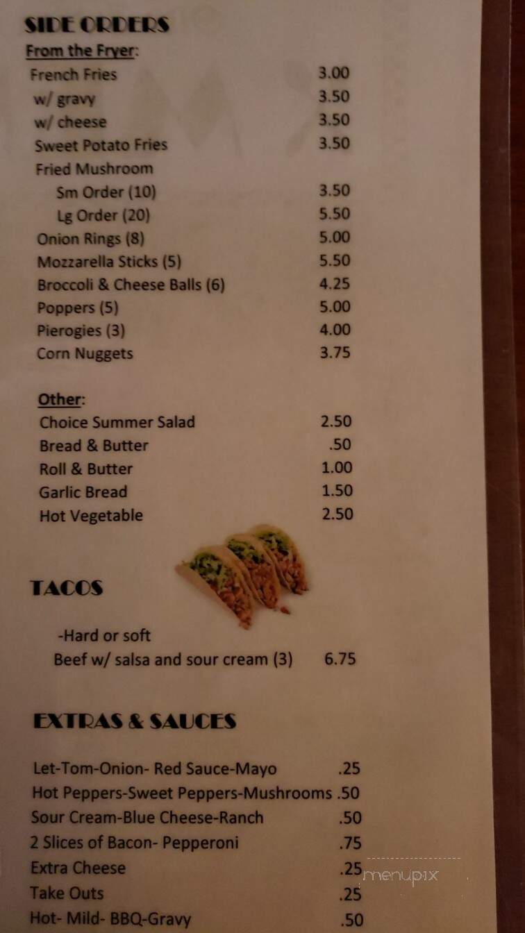 Olde Indian Valley Inn - Souderton, PA menu_pic