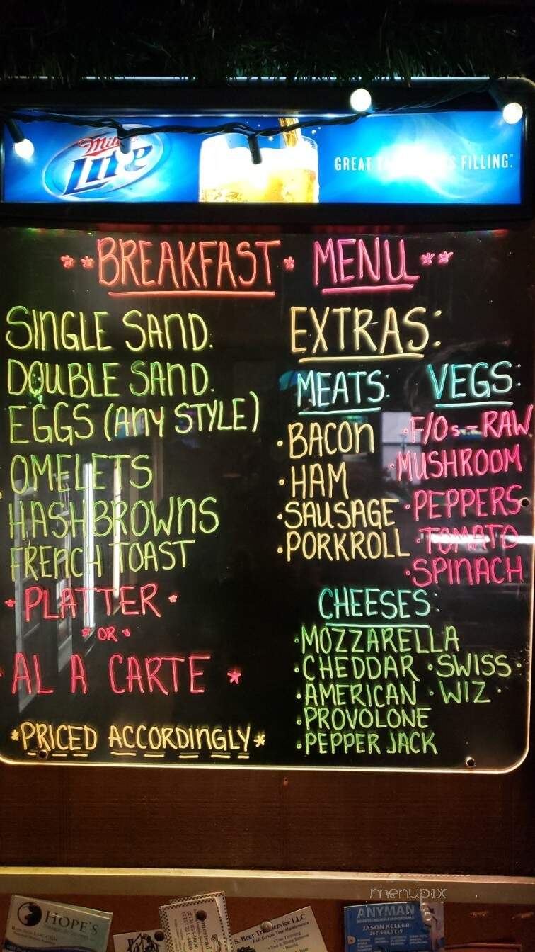 Olde Indian Valley Inn - Souderton, PA menu_pic
