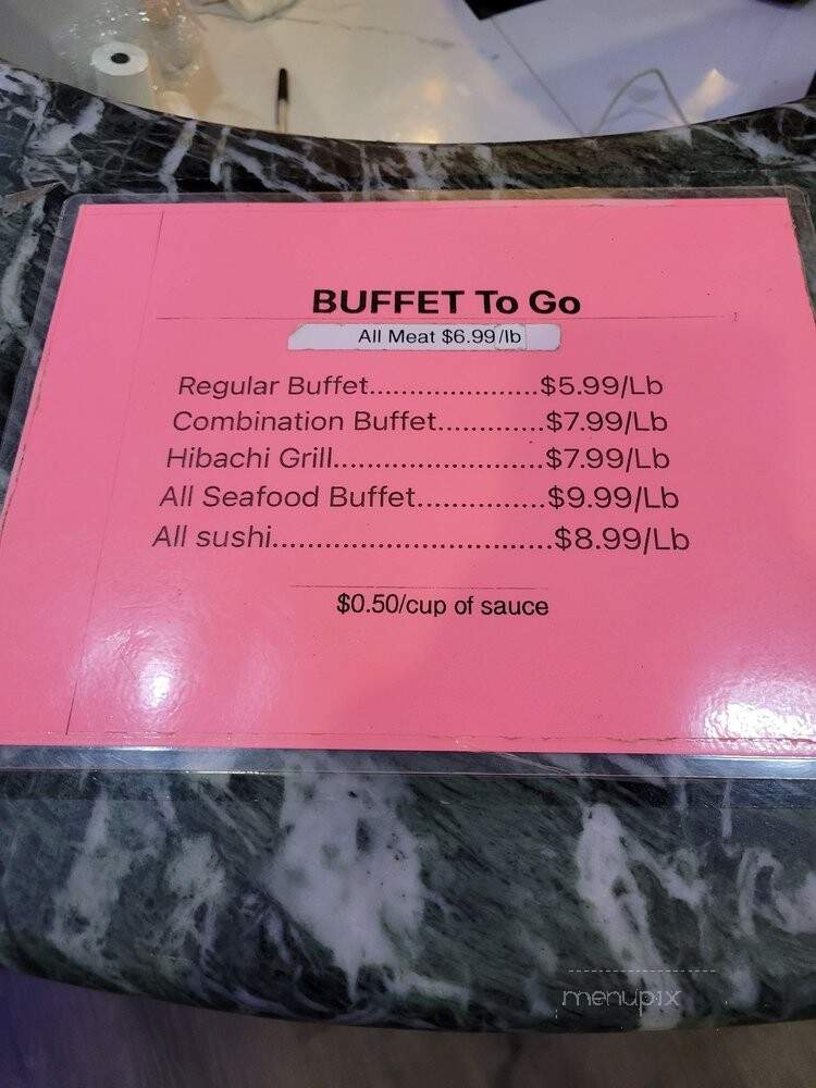Hibachi Grill and Buffet - Greenville, SC menu_pic